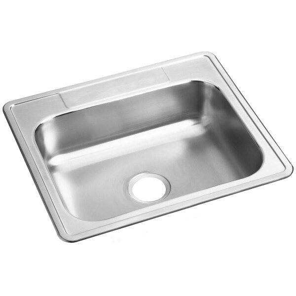 Elkay Dayton Stainless Steel 25 X 22 X 6-9/16 Single Bowl Top Mount Sink D125220 - main